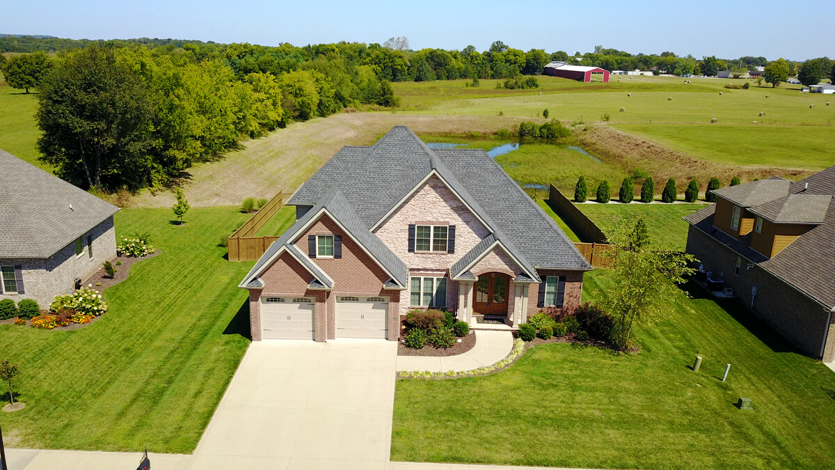 Aerial Photo of a House